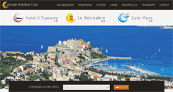Desktop Screenshot of hotel-calvi.com