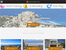 Tablet Screenshot of hotel-calvi.com